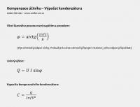 Kompenzace ��in�ku - V�po�et kondenz�toru
