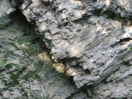 Detail ��sti severn� st�ny propasti
