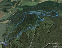 Trasa v�pravy na Blan�k (GPS)