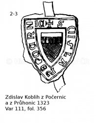 Zdislav Koblih z Po�ernic a z Pr�honic 1323