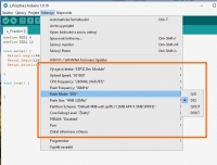ESP-32 v Arduino IDE - P�epnut� Flash mode